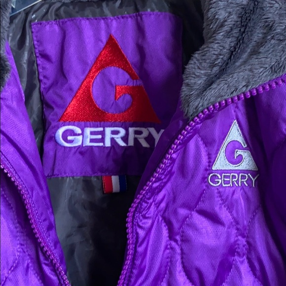 Gerry quilted puffer jacket Deep purple Zip front Pockets - Picture 7 of 8